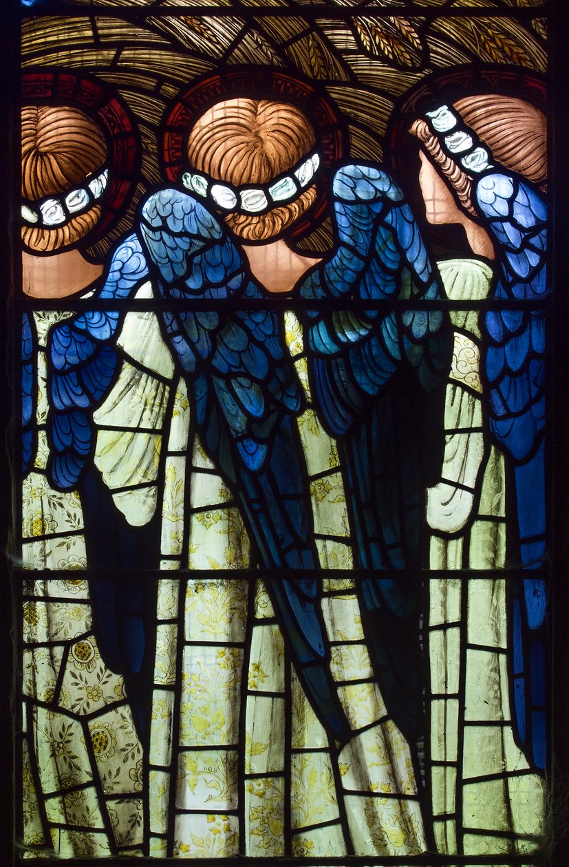 Harwarden, St Deiniol, Morris & Co., Edward Burne-Jones, Anioły, Narodzenia, 1898 autorstwa Edward Burne Jones