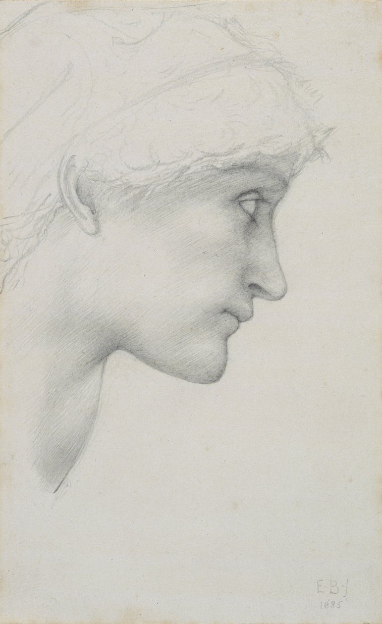 Głowa autorstwa Edward Coley Burne Jones