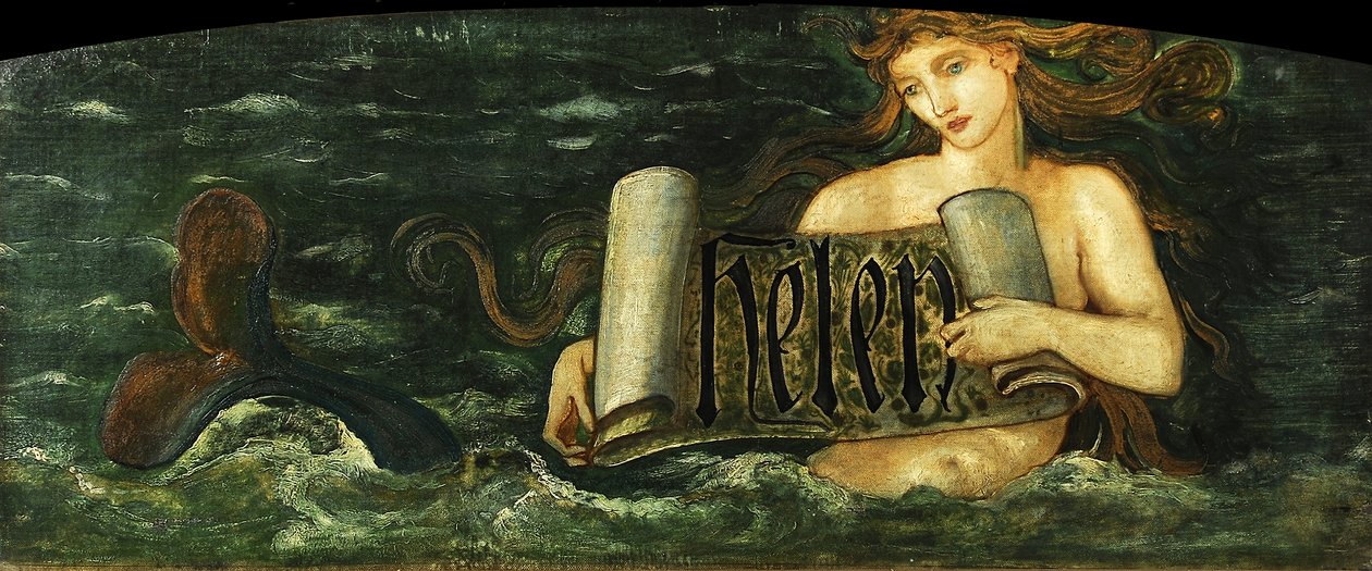 Helen, Syrenka, ok.1880 autorstwa Edward Burne Jones