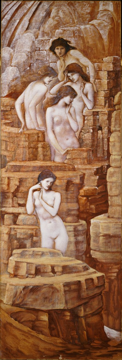 Wzgórzowe wróżki autorstwa Edward Burne Jones