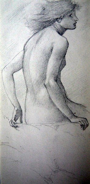 Wróżka ze Wzgórza (patrz 452518 verso) autorstwa Edward Burne Jones