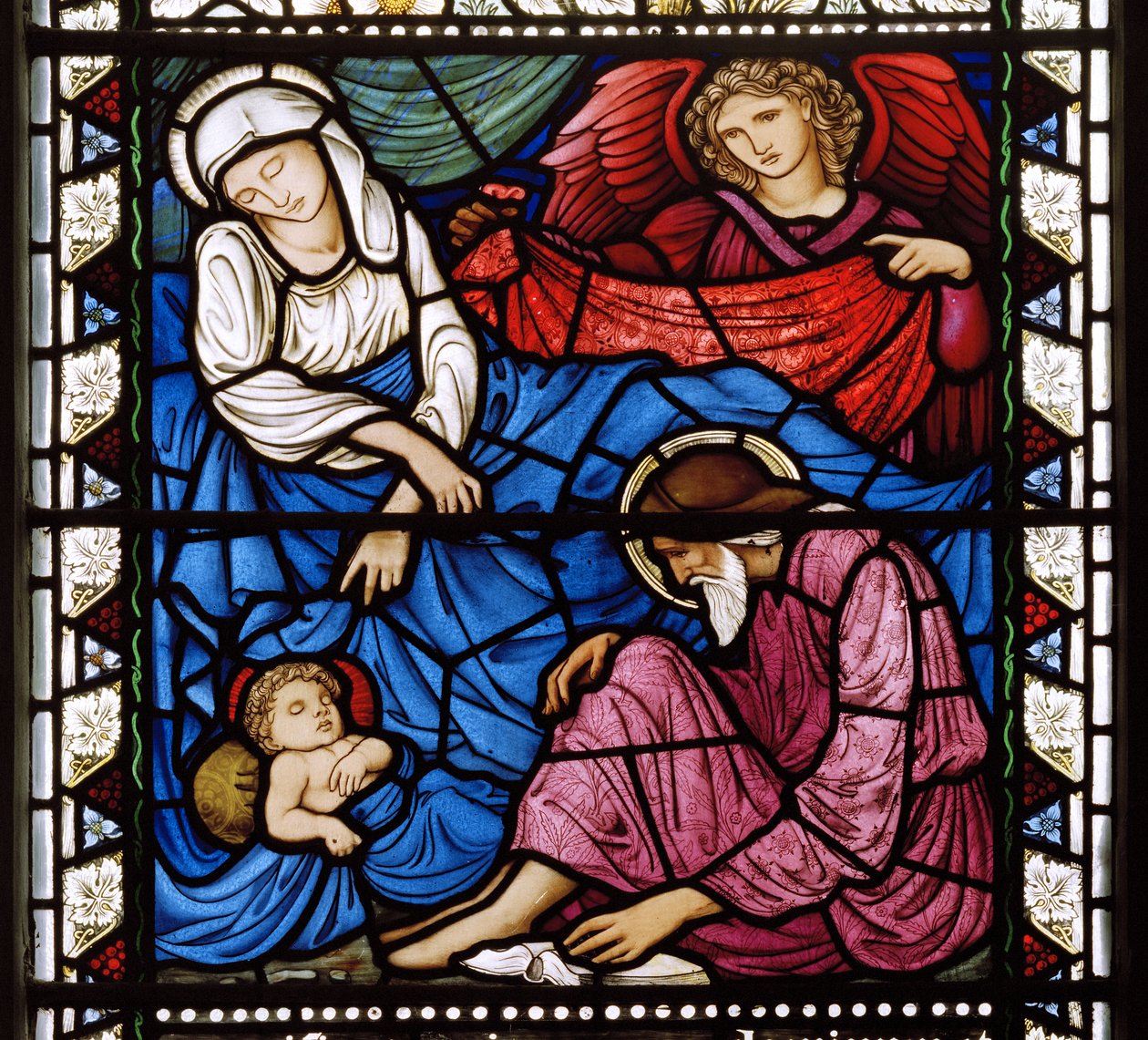 Kirkcaldy Stary Kirk, Morris & Co., Edward Burne-Jones, Narodzenia, 1886 autorstwa Edward Burne Jones