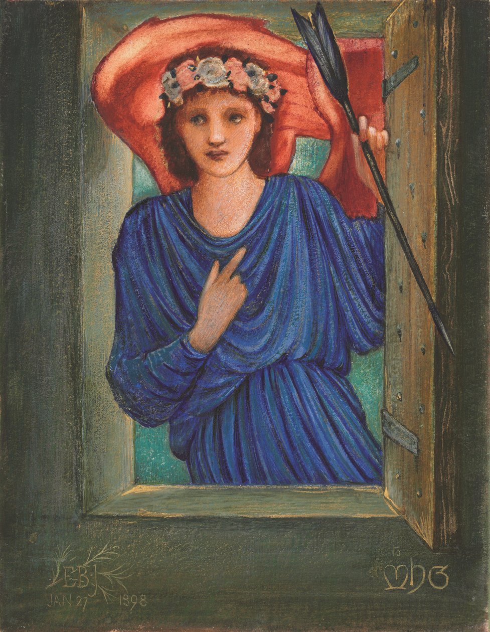 Miłość w oknie autorstwa Edward Coley Burne Jones