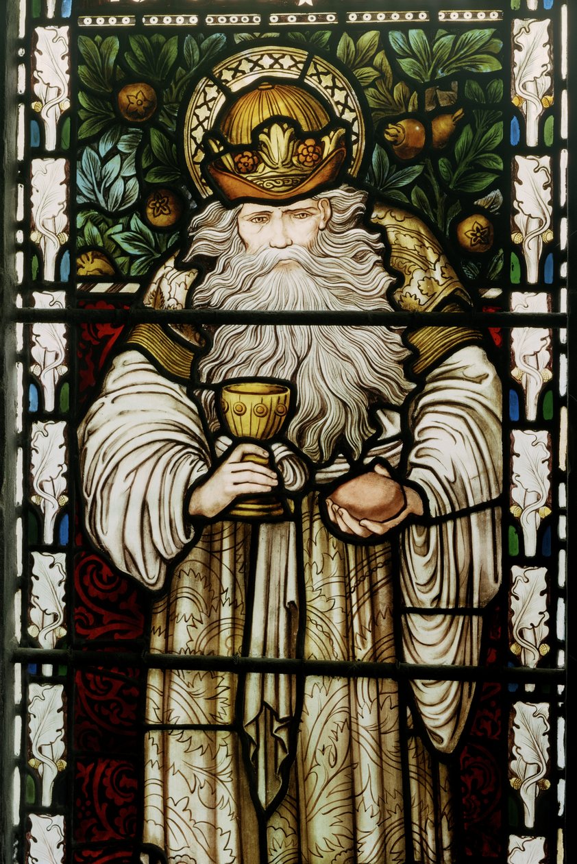 Melchizedek, król Salem, 1876 (witraż) autorstwa Edward Burne Jones
