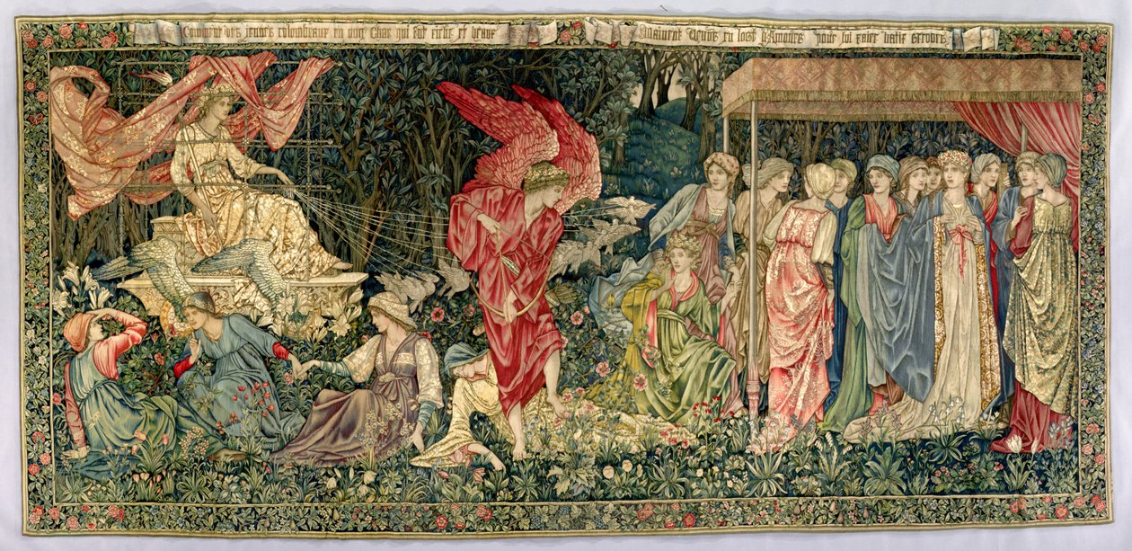 Przejście Wenus, zaprojektowane w 1901 i utkane w 1926 (gobelin z wełny, jedwabiu i lnu) autorstwa Edward Burne Jones