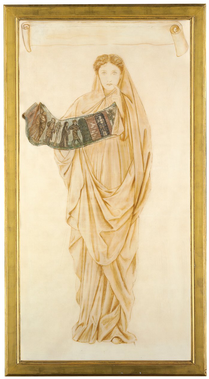Filomela, 1864 r. autorstwa Edward Burne Jones