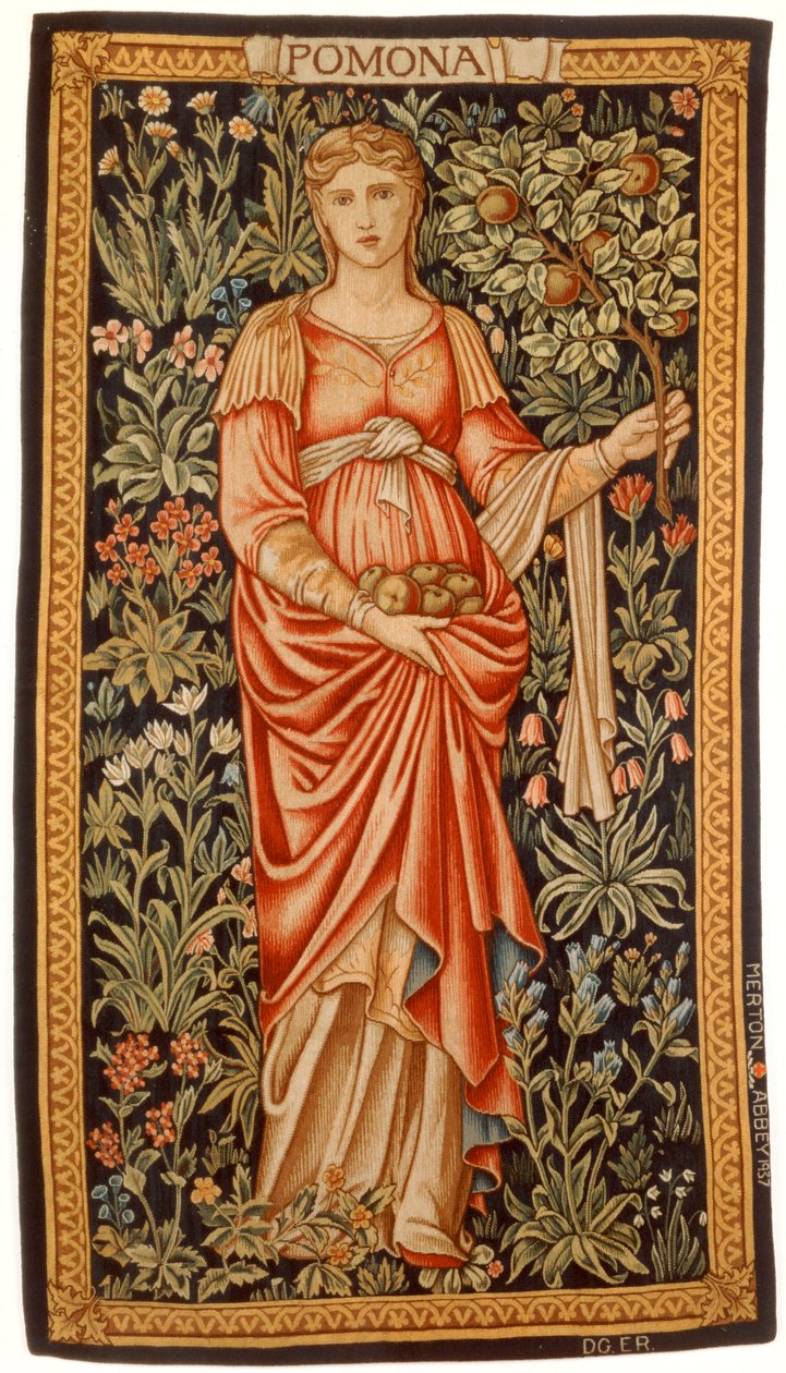 Pomona, Morris & Co. Opactwo Merton, 1884 autorstwa Edward Burne Jones