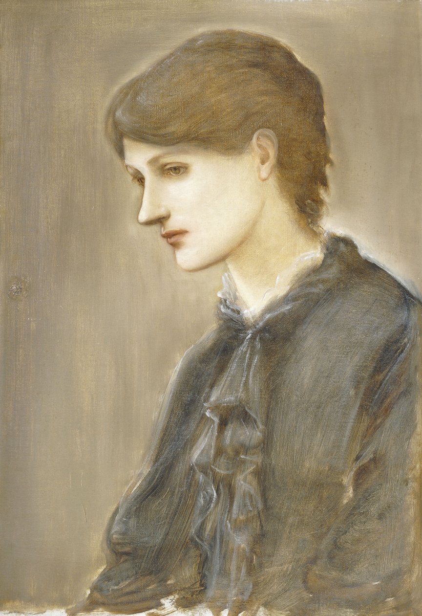 Portret pani William J. Stillman, z domu Marie Spartali, autorstwa Edward Burne Jones