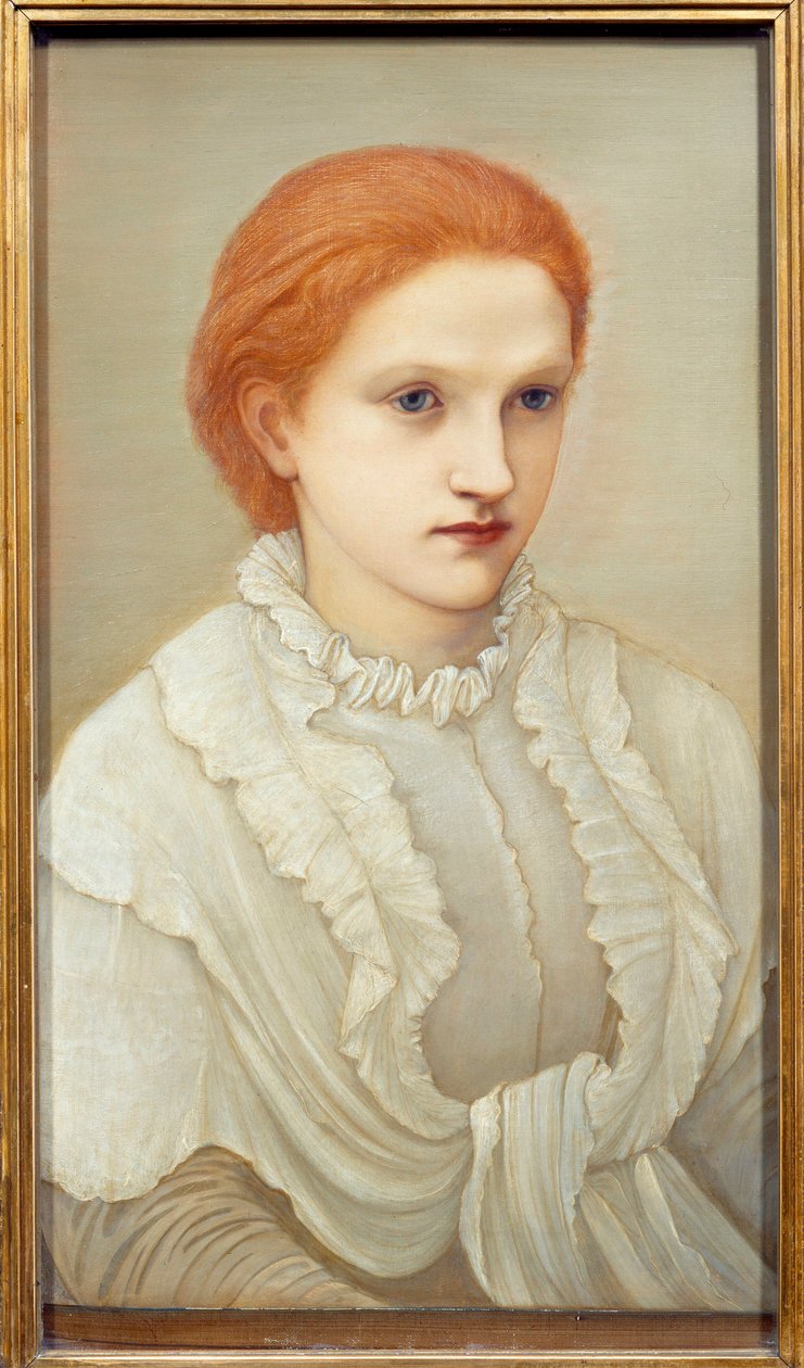 Portret sufrażystki Lady Frances Balfour (1858-1931) Obraz Edwarda Burne Jonesa (1833-1898) 1880 Nd. 0,63x0,38 m Nantes, Musee des Beaux Arts autorstwa Edward Burne Jones