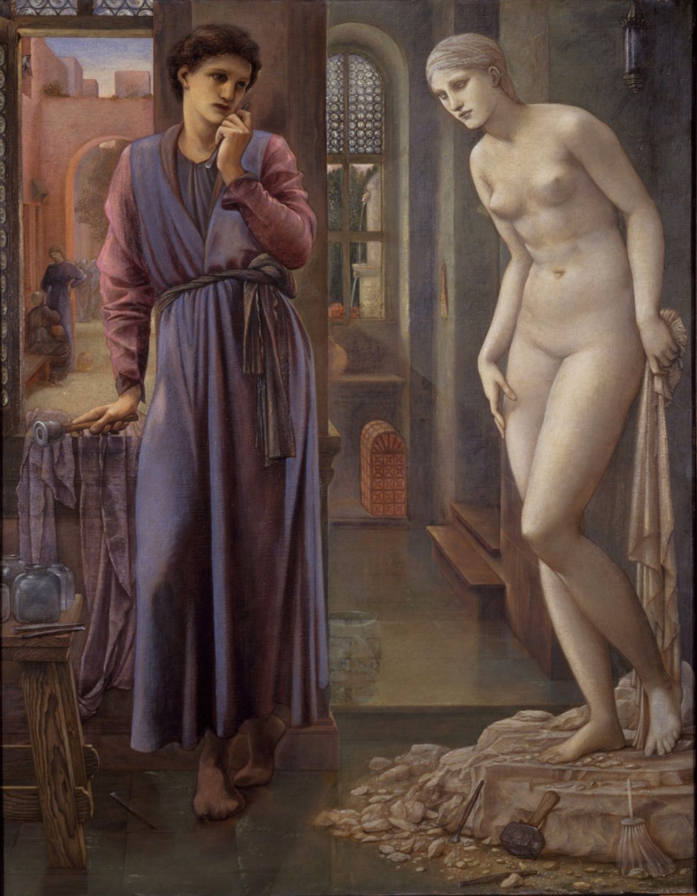 Pigmalion i wizerunek - Refreny dłoni, 1878 autorstwa Edward Burne-Jones