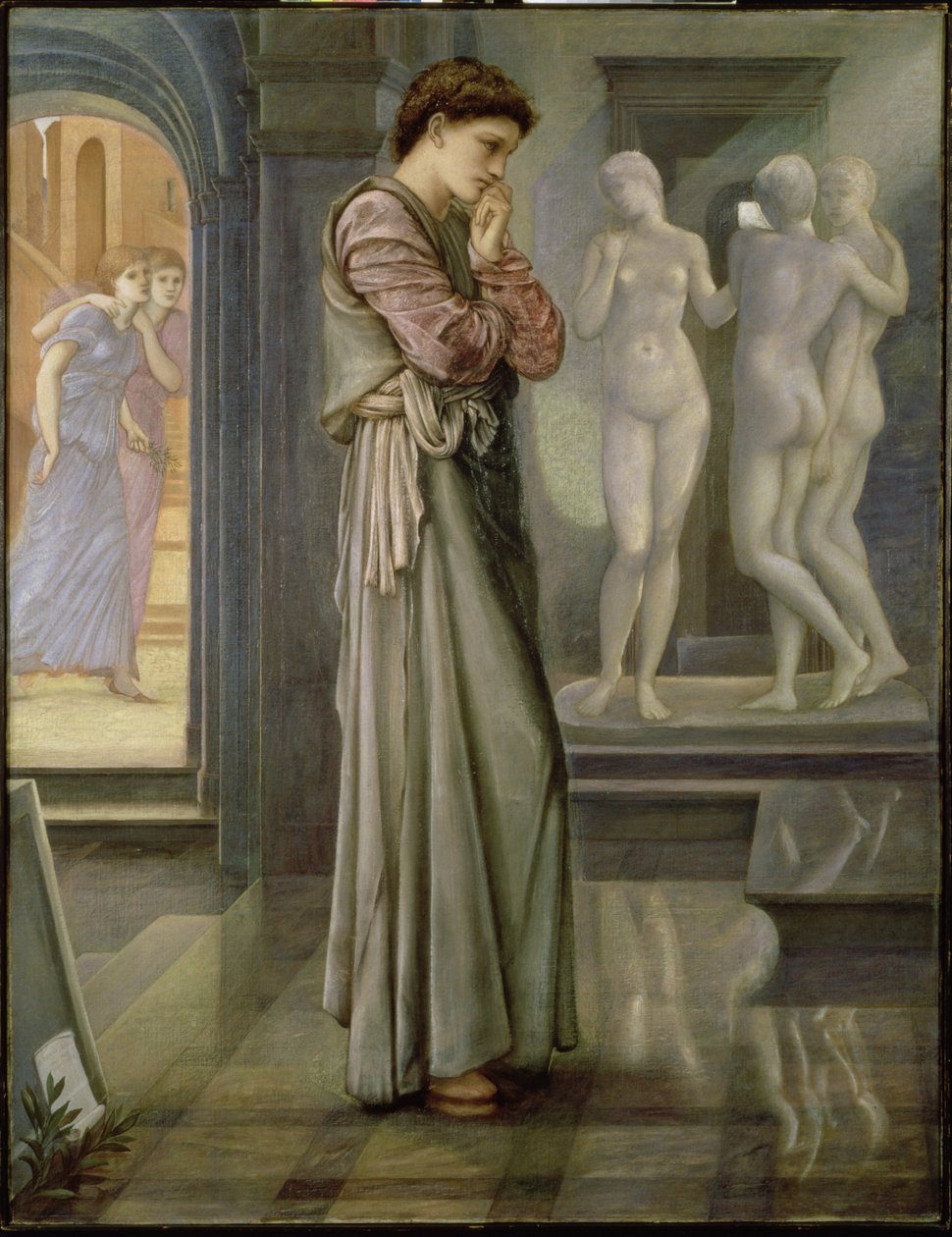 Pigmalion i obraz: pragnienia serca, 1868 autorstwa Edward Burne Jones