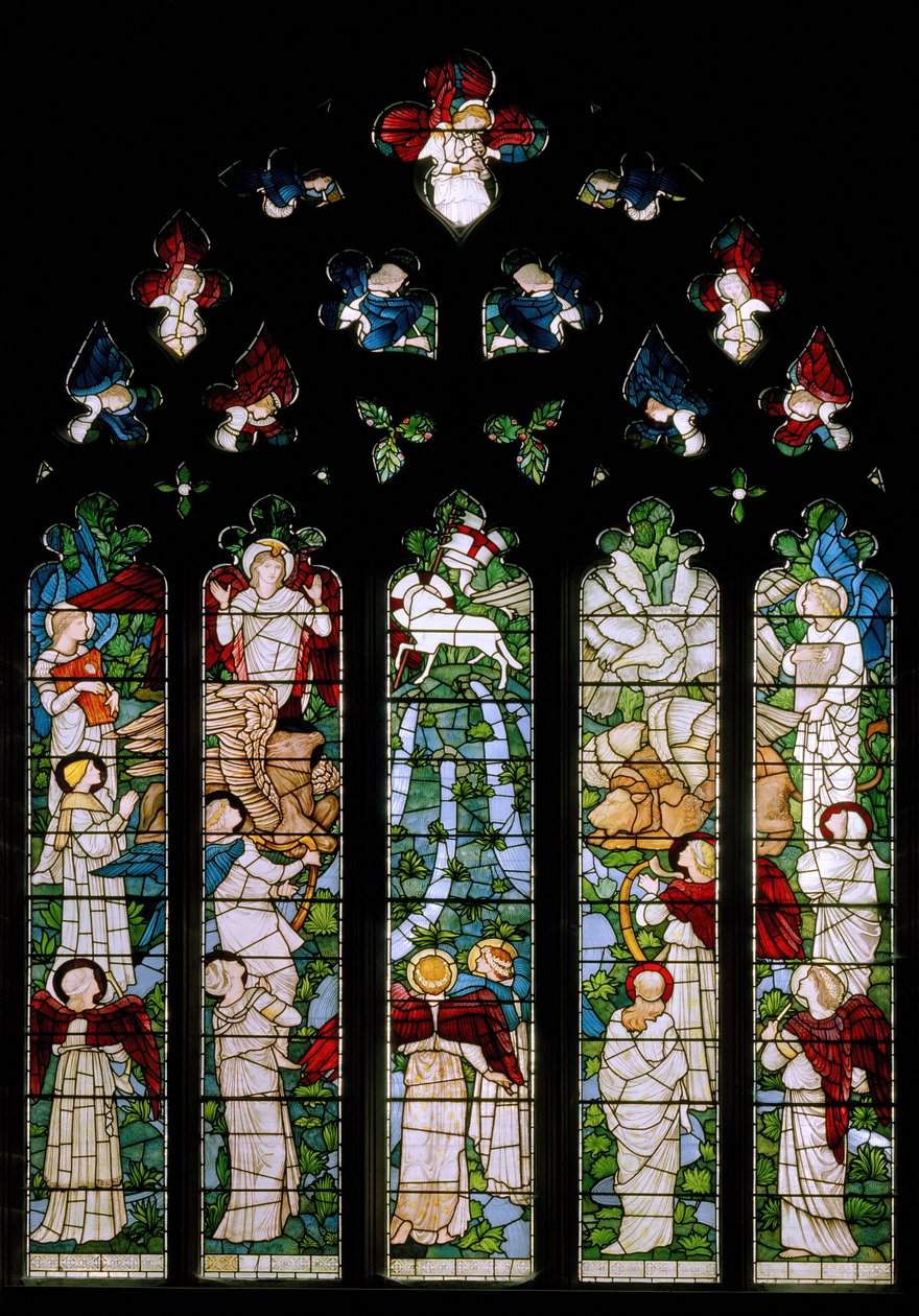 Rzeki raju, 1875 autorstwa Edward Burne Jones