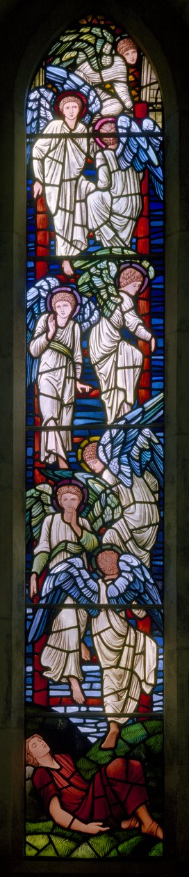 Rottingdean, St Margaret, Morris & Co., Edward Burne-Jones, Jacobs Dream, 1897 autorstwa Edward Burne Jones