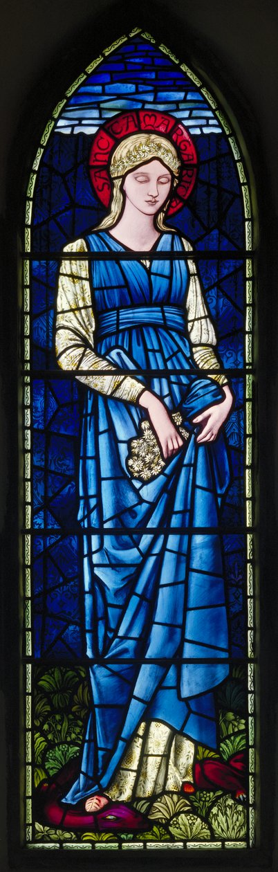 Rottingdean, St Margaret, Morris & Co., Edward Burne-Jones, St Margaret, 1894 autorstwa Edward Burne Jones