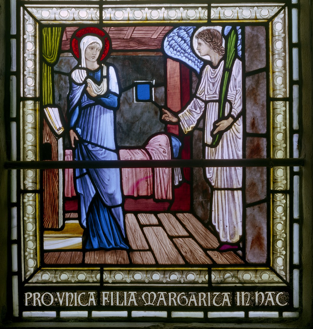 Rottingdean, St Margaret, Morris & Co., Edward Burne-Jones, Zwiastowanie autorstwa Edward Coley Burne Jones