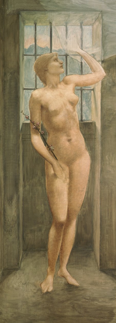 Spes, Nadzieja w więzieniu, ok.1874 autorstwa Edward Burne Jones