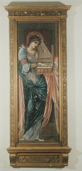 Święta Cecylia (tempera na płycie) (zob. też 196891) autorstwa Edward Burne Jones