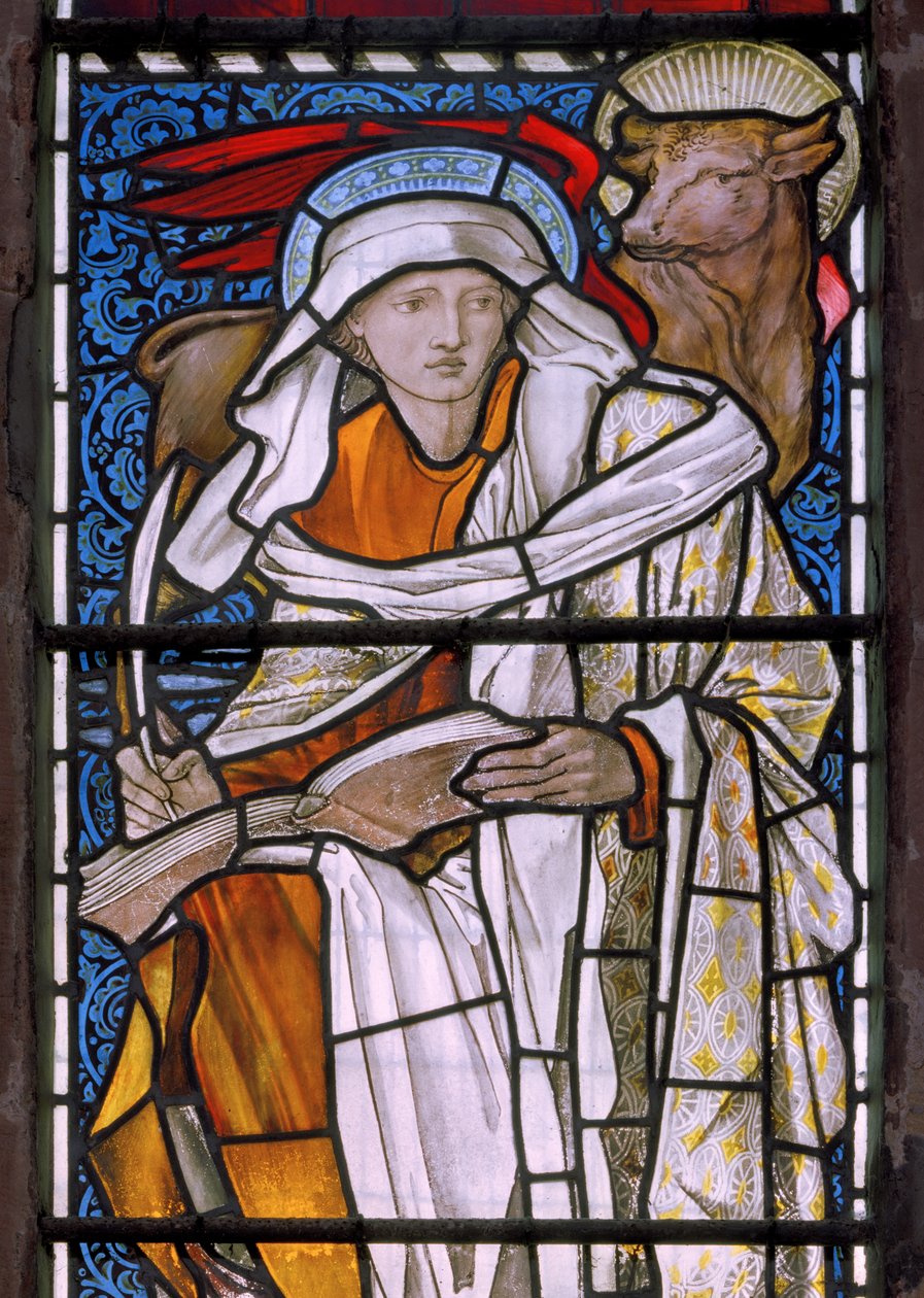 Św. Łukasz, 1877 (witraż) autorstwa Edward Burne Jones