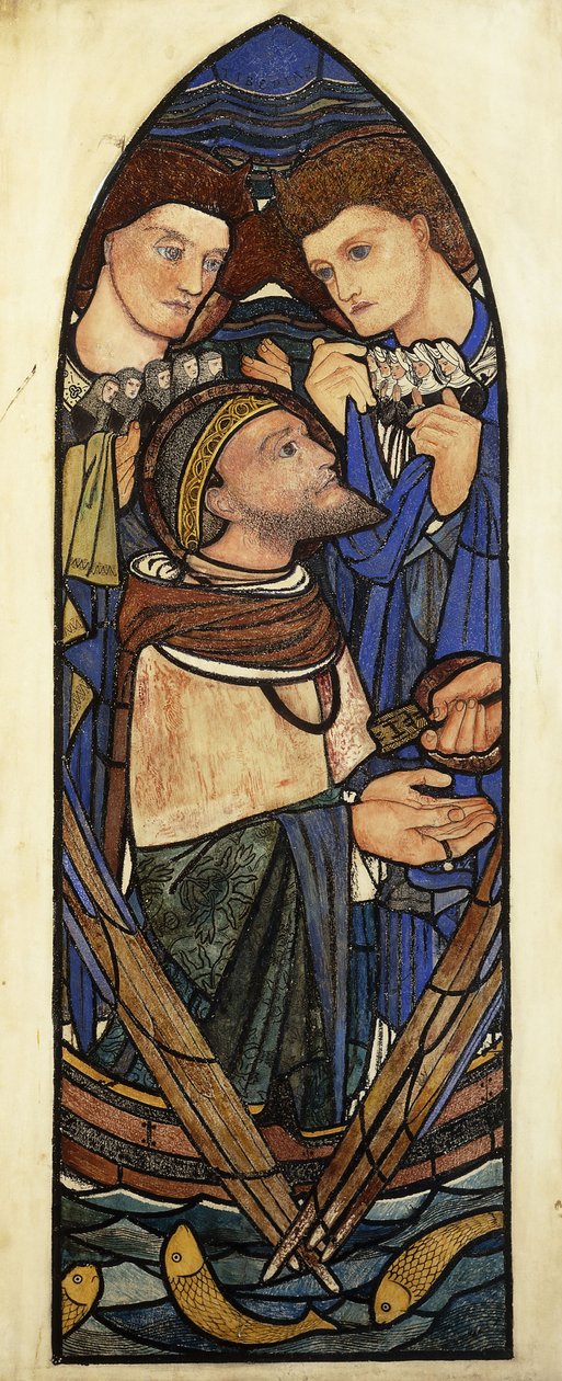 Św. Piotr tonący w Morzu Tyberiadzkim, autorstwa Edward Burne Jones