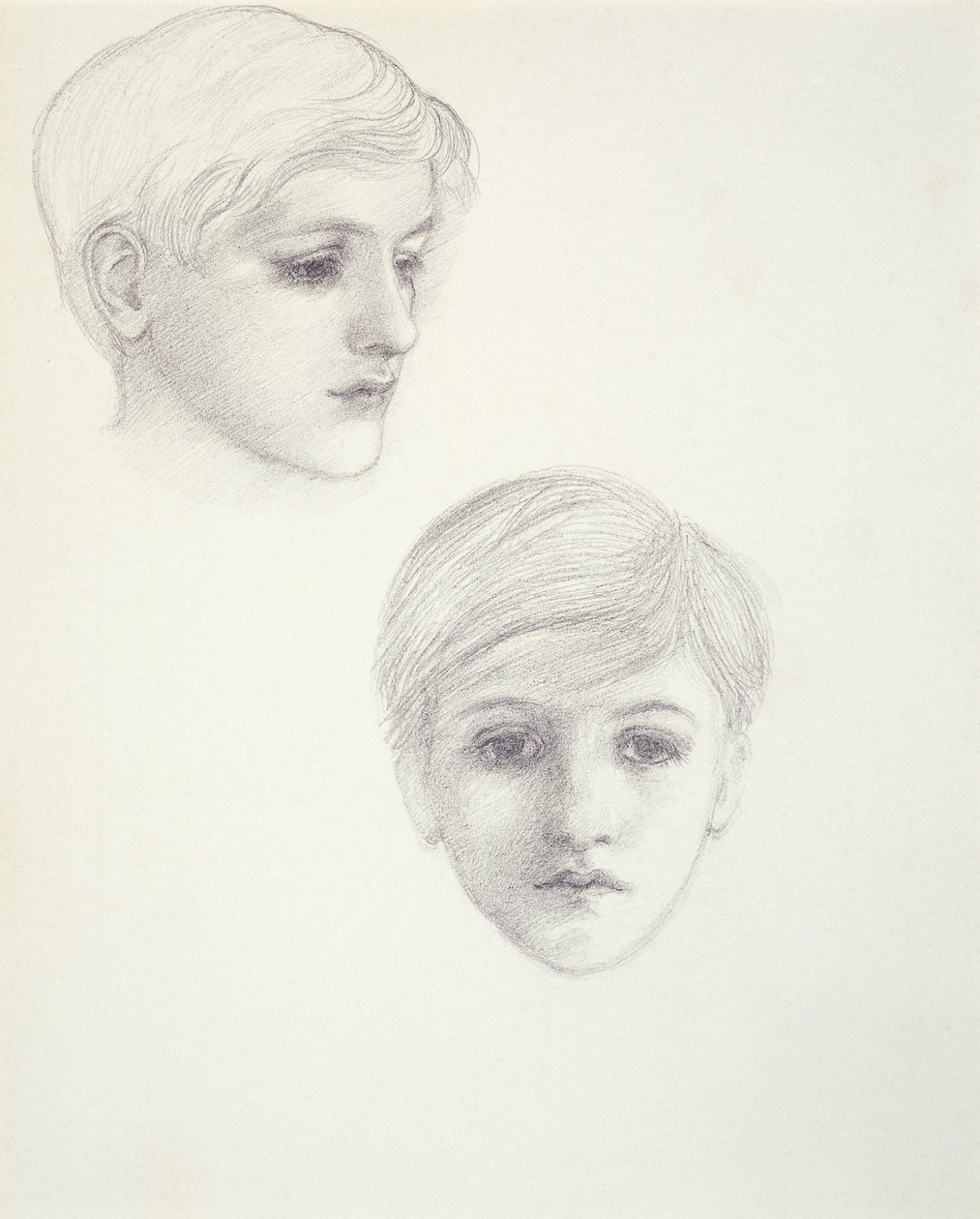 Studia syna artysty, Filipa, jako młody chłopiec, ok. 1875, ok. 1875 autorstwa Edward Burne Jones