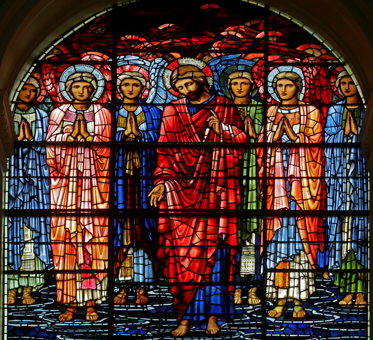 Wniebowstąpienie, 1885-1897 (witraż) autorstwa Edward Burne Jones