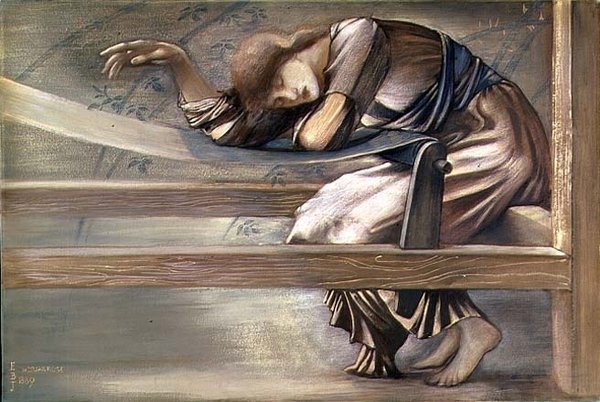 Seria Briar Rose – studium dla „Dwór ogrodowy” autorstwa Edward Burne Jones