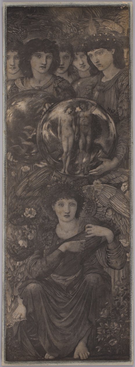 Stworzenie VI, z „Sześciu dni stworzenia”, sfotografowany przez Fredericka Hollyera, ok. 1875-77 (odbitka platynowa) autorstwa Edward Burne Jones
