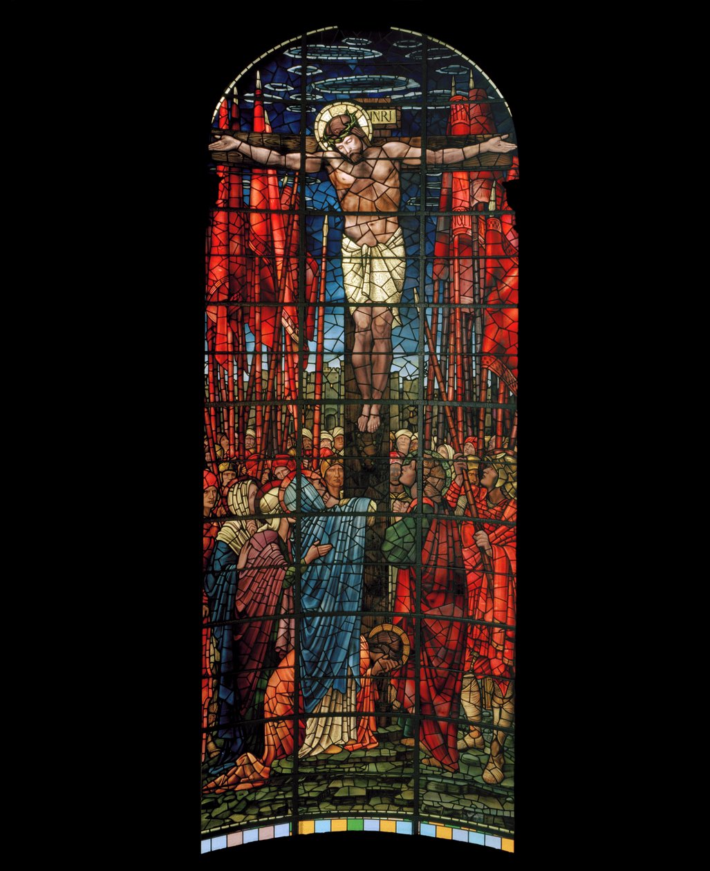 Okno Ukrzyżowania, 1888 (witraż) autorstwa Edward Burne Jones