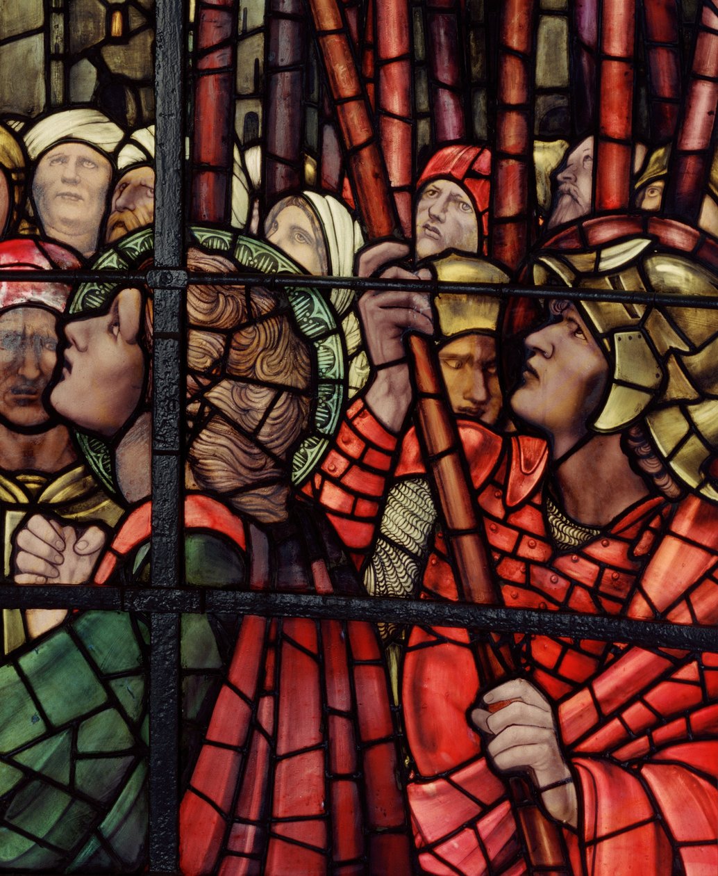 Okno Ukrzyżowania, detal, 1888 (witraż) autorstwa Edward Burne Jones