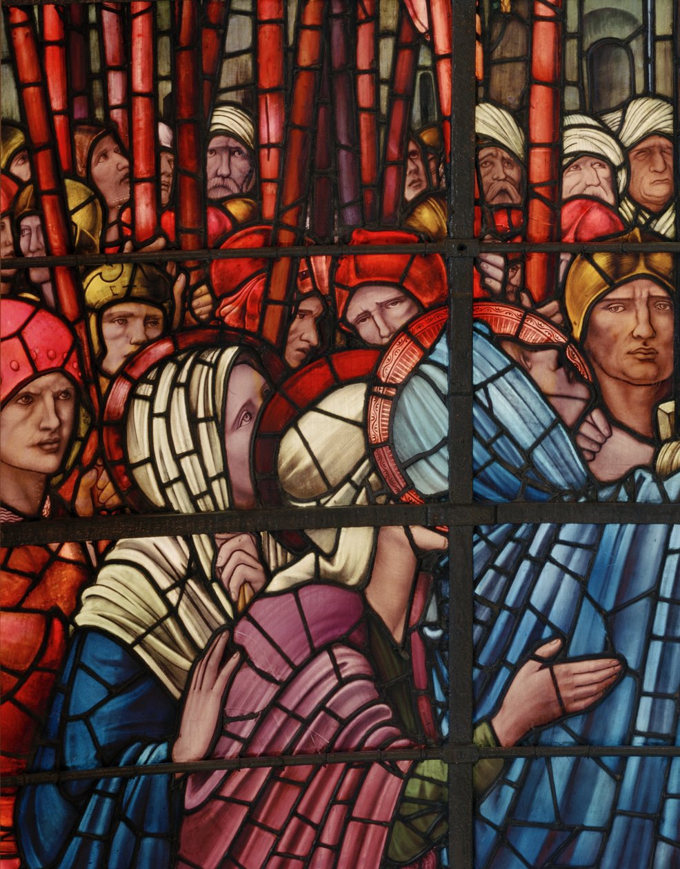 Okno Ukrzyżowania, detal, 1888 (witraż) autorstwa Edward Burne Jones