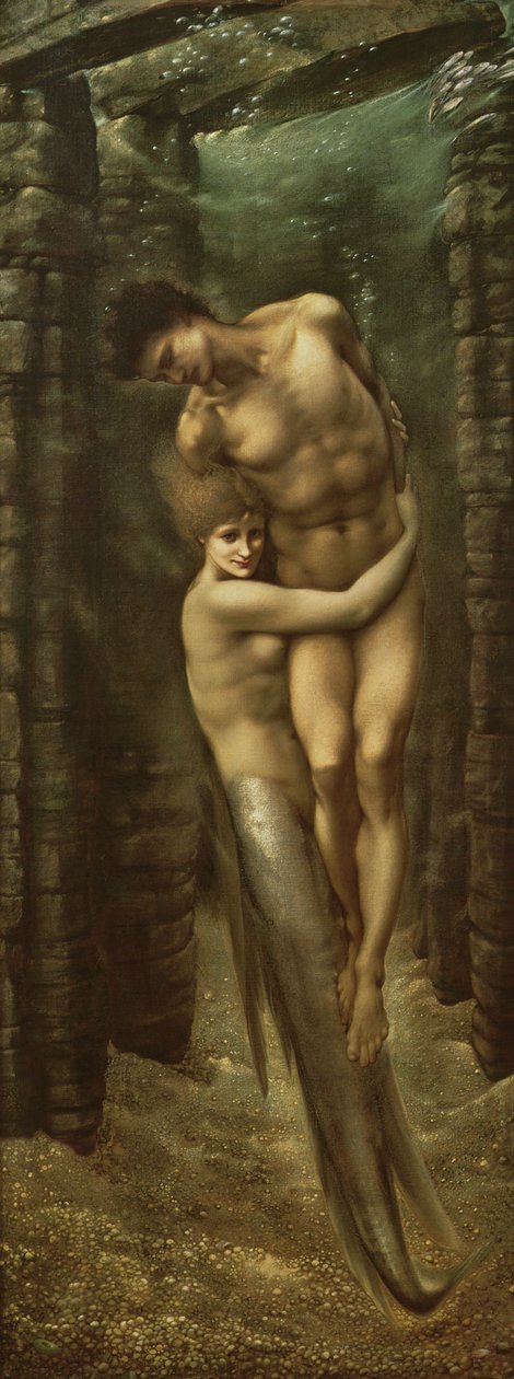 Głębiny morza, 1886 autorstwa Edward Burne Jones