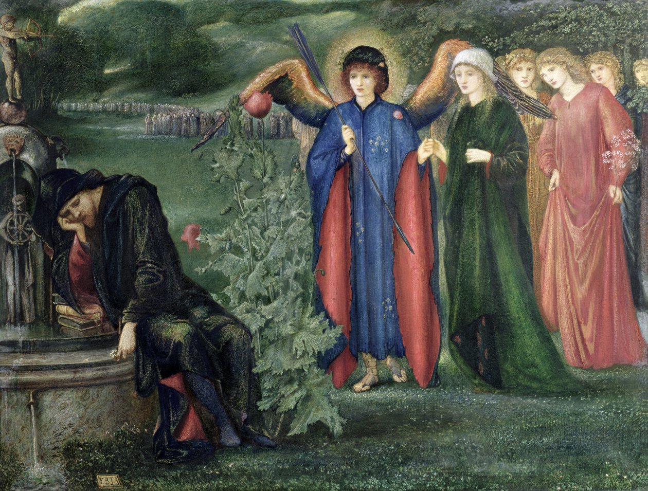 Sen o uczciwych kobietach autorstwa Edward Burne Jones