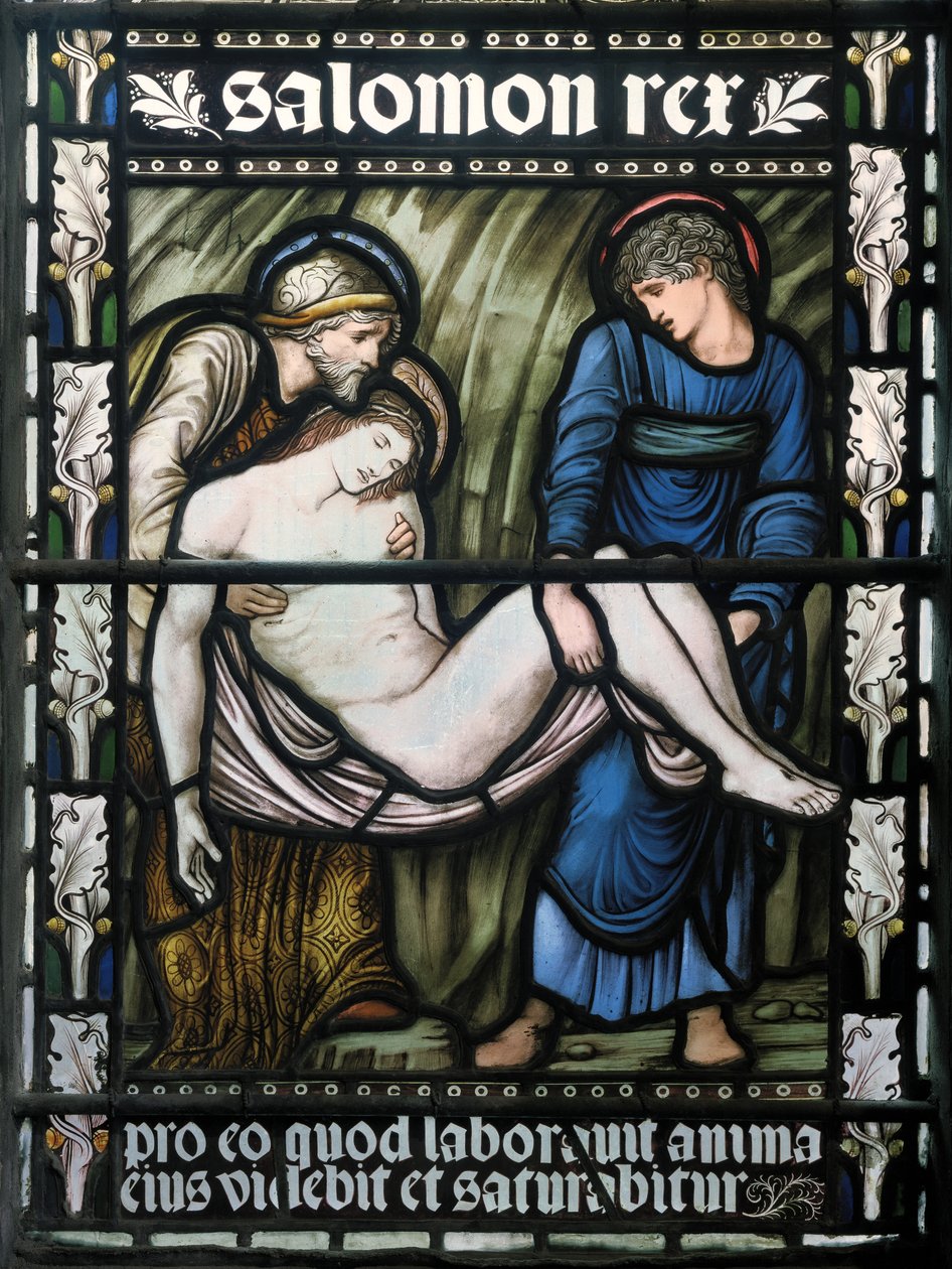 Złożenie do grobu, 1876 (witraż) autorstwa Edward Burne Jones
