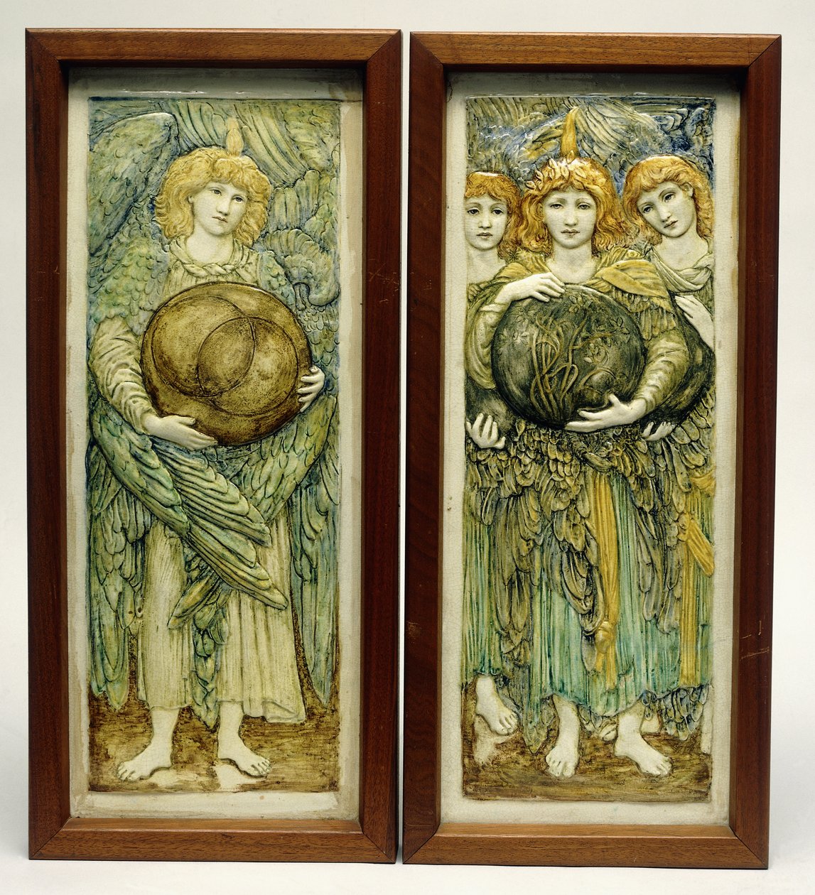 Pierwszy dzień stworzenia i trzeci dzień stworzenia, autorstwa Edward Burne Jones