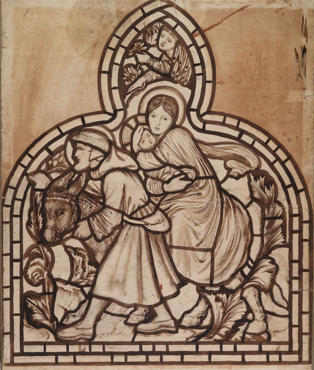 Ucieczka do Egiptu autorstwa Edward Burne Jones