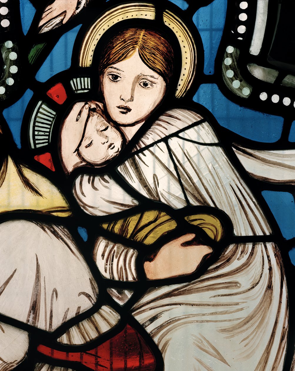 Ucieczka do Egiptu, 1862 (witraże) autorstwa Edward Burne Jones