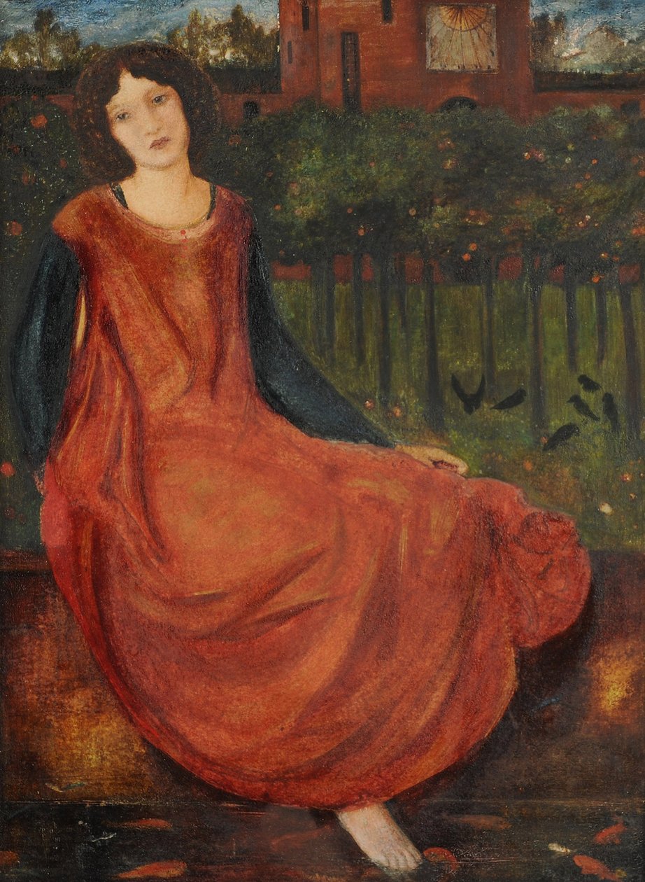Basen ze złotą rybką, 1861 autorstwa Edward Burne Jones