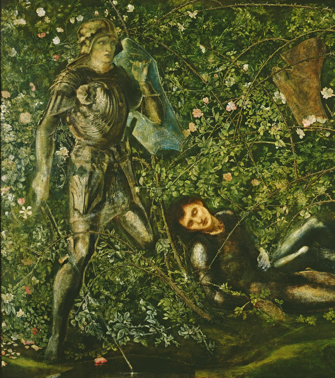 Rycerze i Briar Rose, 1869 autorstwa Edward Burne Jones