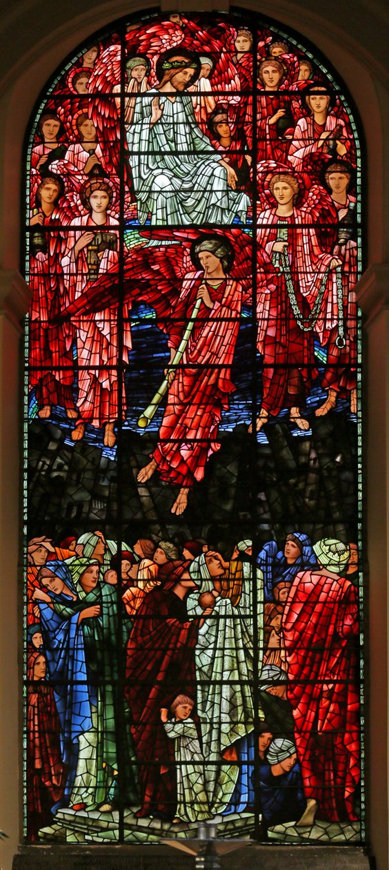 Sąd Ostateczny, 1885-1897 (witraże) autorstwa Edward Burne Jones
