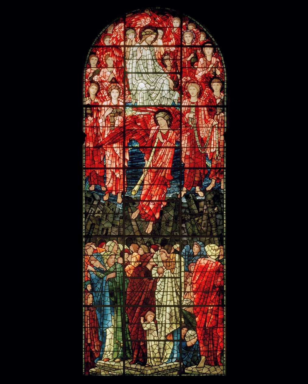 Okno Sądu Ostatecznego, 1897 (witraż) autorstwa Edward Burne Jones