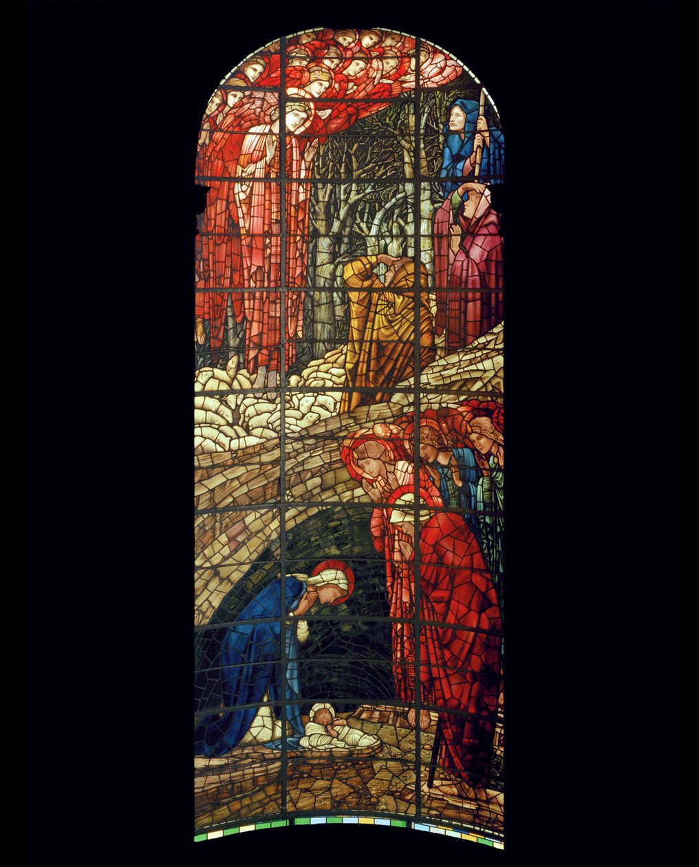 Okna Narodzenia, 1888 (witraż) autorstwa Edward Burne Jones