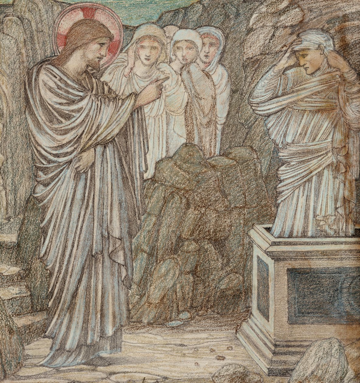 Wskrzeszenie Łazarza autorstwa Edward Burne Jones