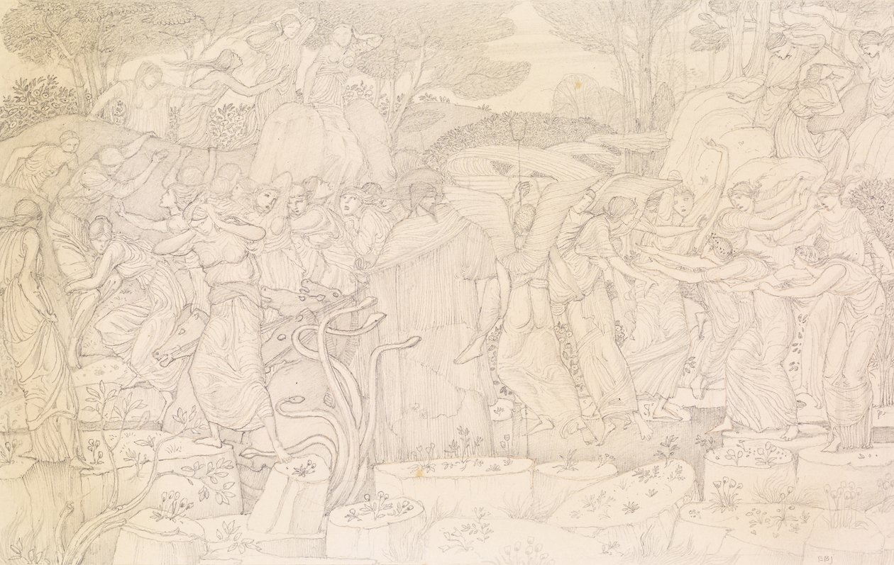 Gwałt Prozerpiny autorstwa Edward Burne Jones
