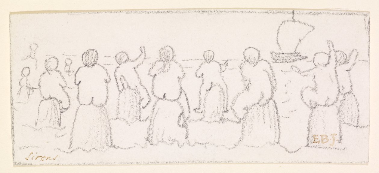 Syreny, ok.1878 autorstwa Edward Burne Jones