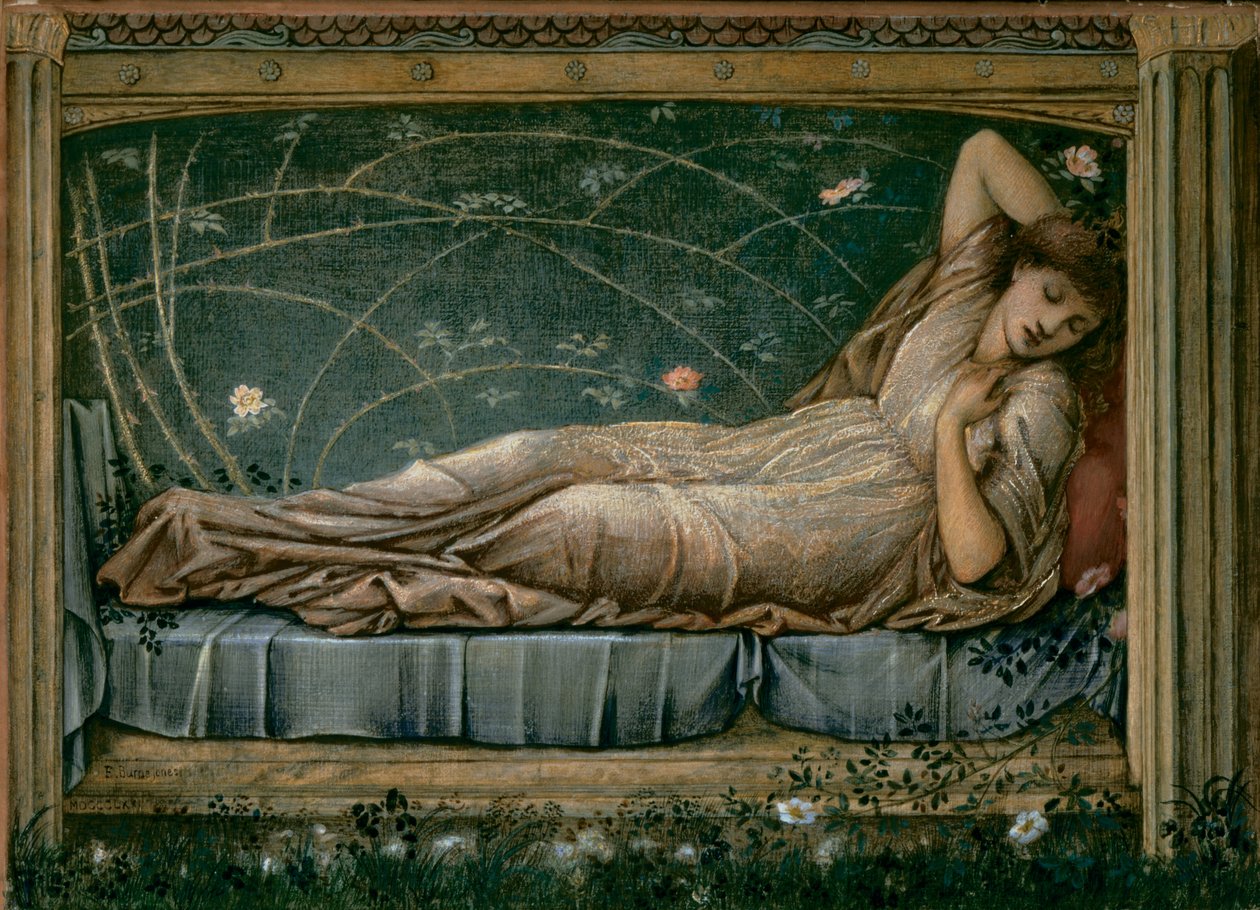 Śpiąca królewna autorstwa Edward Coley Burne Jones