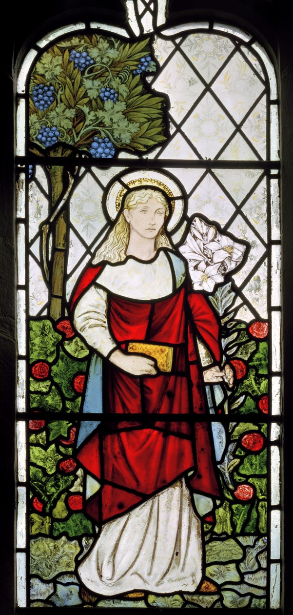 Dziewica Maryja, 1873 autorstwa Edward Burne Jones