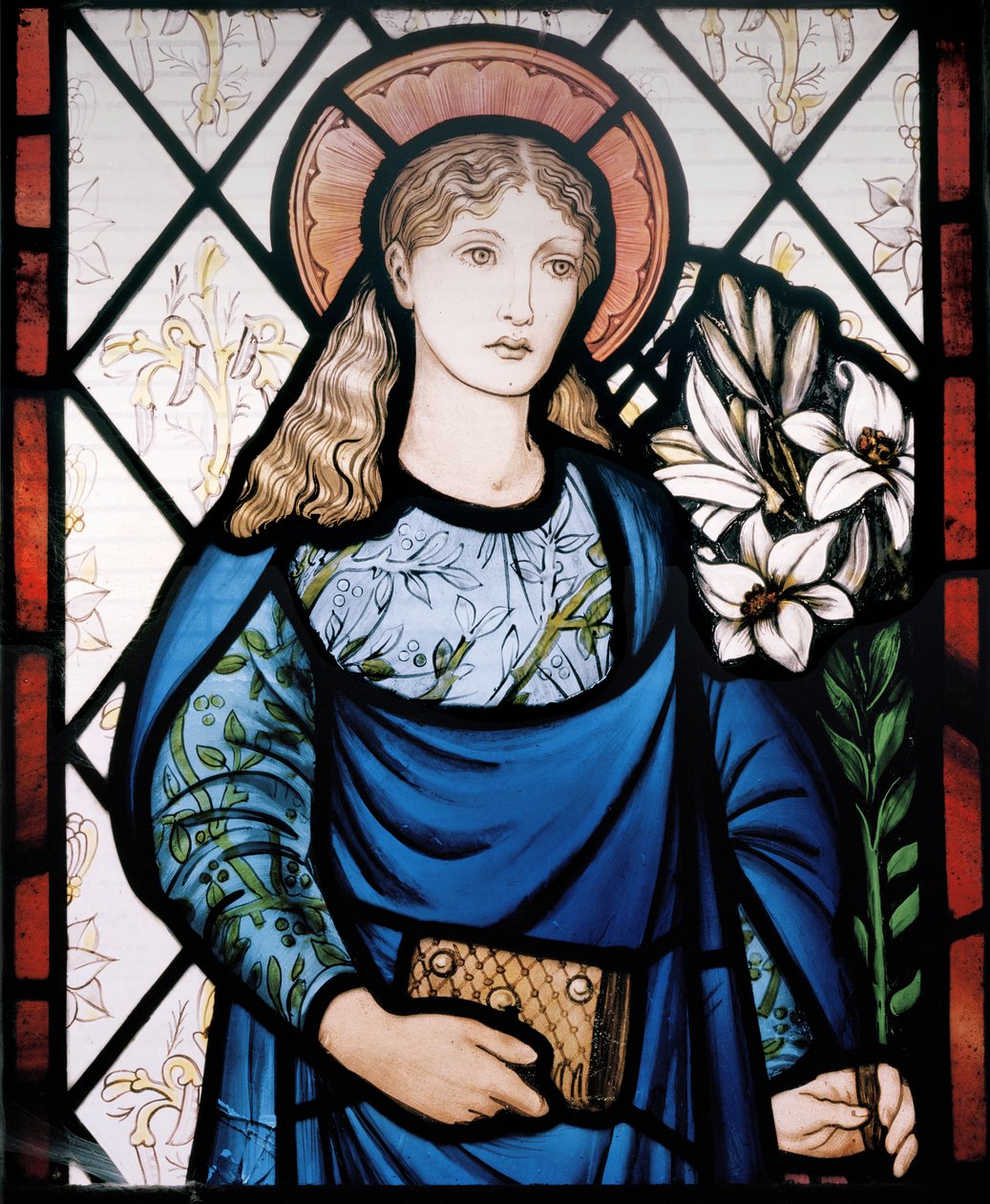 Matka Boża, 1882 (witraż) autorstwa Edward Burne Jones
