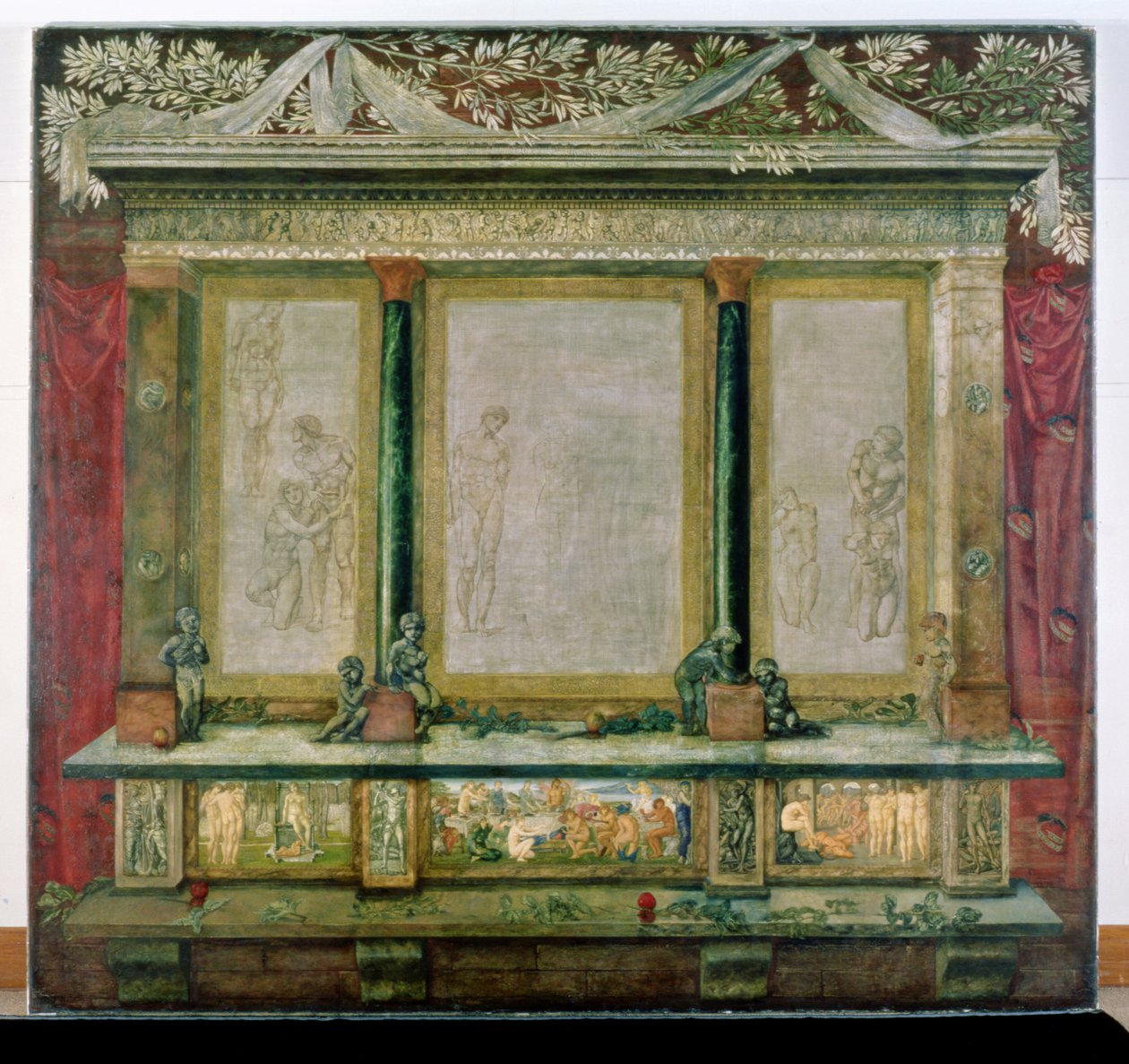 Tryptyk trojański, 1872-1898 autorstwa Edward Burne Jones