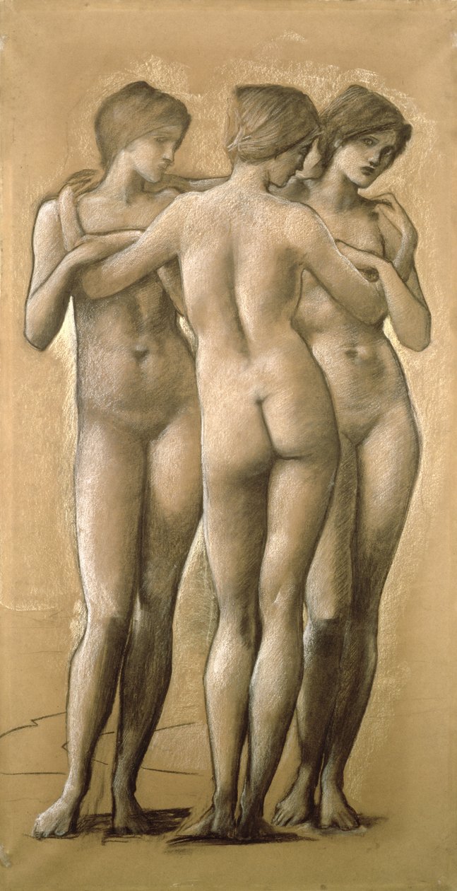 Venus Concordia - Studium Trzech Gracji, 1895 autorstwa Edward Burne Jones