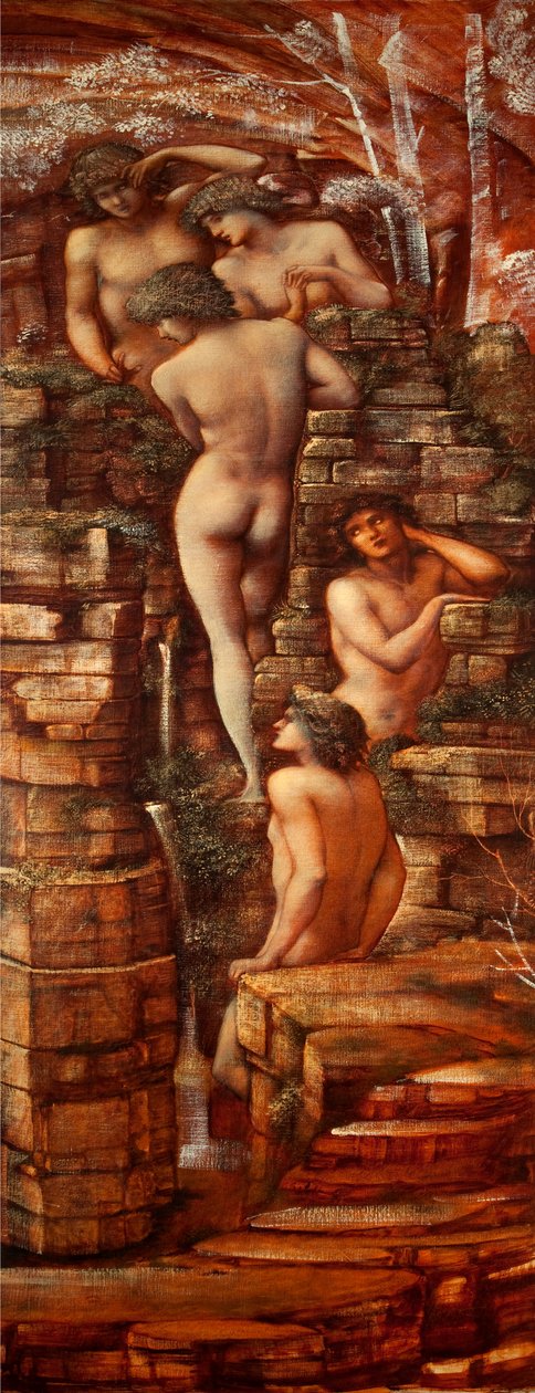 Nimfy leśne, 1881-85 autorstwa Edward Burne Jones